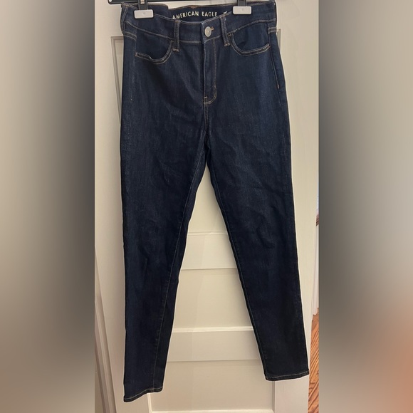 American Eagle High-Rise Jegging, Dark Wash (size 8, Skinny) - Picture 1 of 6